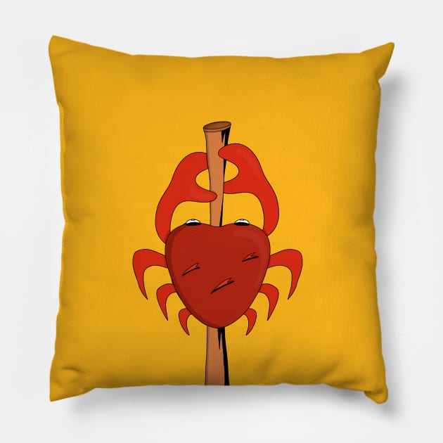 Cartoon Crab Pillow by DiegoCarvalho