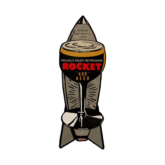 Vintage Rocket Lager Beer by Kujo Vintage