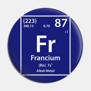 Francium Element Pin