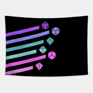 Vaporwave Dice Set Tabletop RPG Tapestry