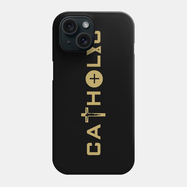 Catholic in Gold Phone Case by TheCatholicMan