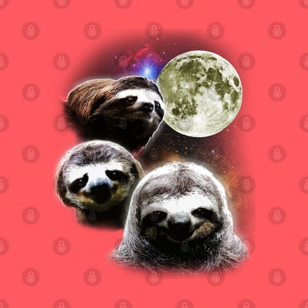 Funny Space Sloths by robotface