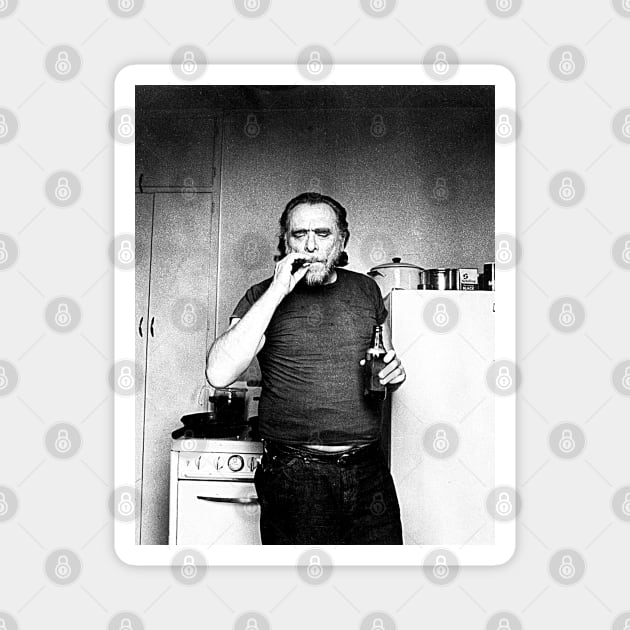 Charles Bukowski ))(( Poet and Novelist Fan Design Magnet by darklordpug