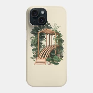 wooden bridge and botany Phone Case