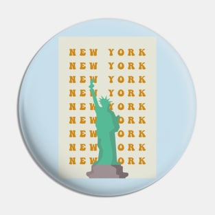 Statue of Liberty - New York Graphic Tee Pin