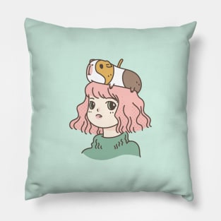 Guinea pig lady Pillow