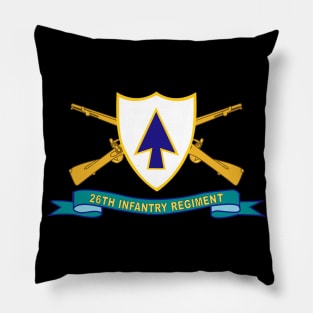 26th Infantry Regiment - DUI w Br - Ribbon X 300 Pillow