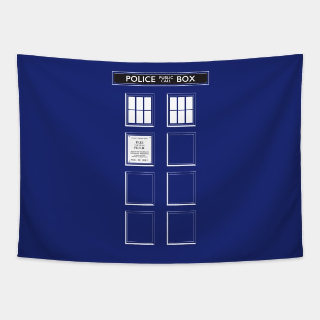 Police Box panels Tapestry by andrew_kelly_uk@yahoo.co.uk