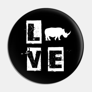 Rhino Love Pin