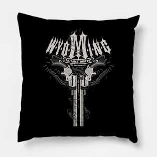 Wyoming Outlaws Hideout Revolvers Pillow