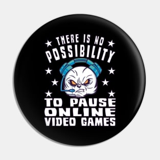 Gamer Gaming Online Gaming Pause Game Play Pin