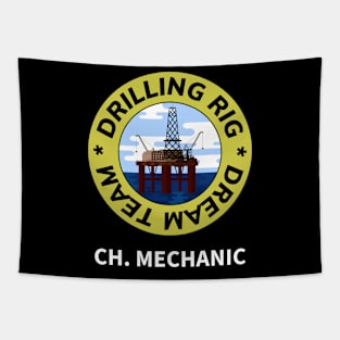 Oil & Gas Drilling Rig Dream Team Series - Chief Mechanic Tapestry