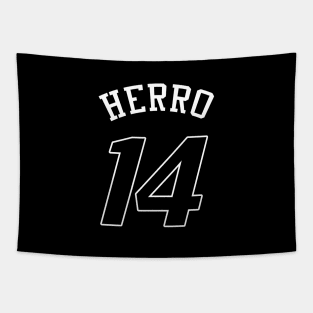 Tyler Herro Number 14 Tapestry