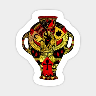 Gold and Red Divine Lovers Amphora Magnet