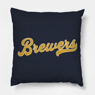 Brewers Embroided Pillow