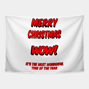 Merry Christmas most wonderful time of the year Tapestry