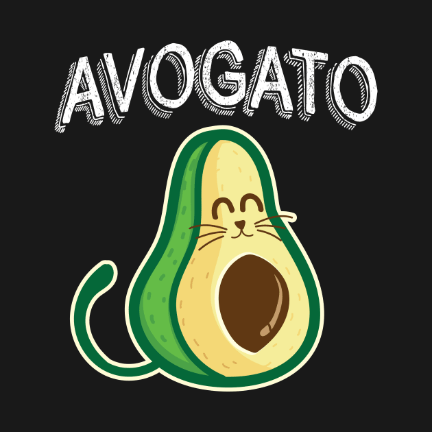 'AVOGATO' Funny Avocado by ourwackyhome