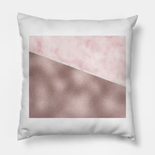 Westchester rose gold marble Pillow