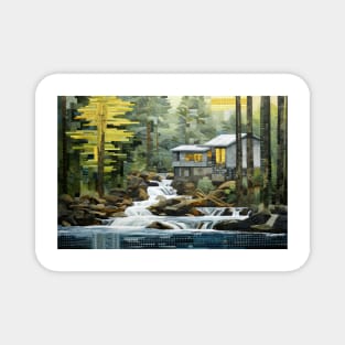 Countryside Landscape Art Decor Paint Magnet