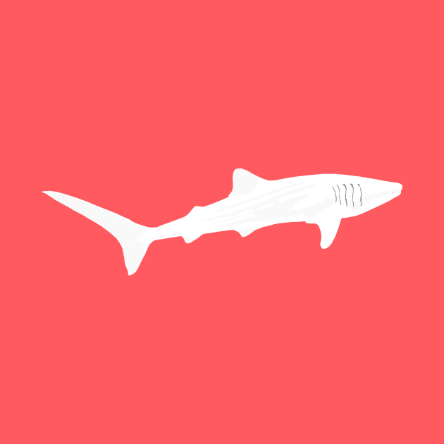 Albino Whale Shark by stargatedalek