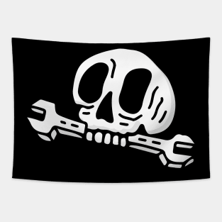 SKULL WRENCH Tapestry