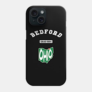 🐱‍👤 Bedford Ohio Strong, Ohio Map, Graduated 1984, City Pride Phone Case