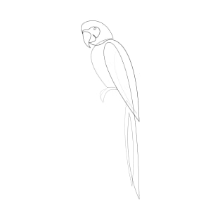 Macaw one line T-Shirt