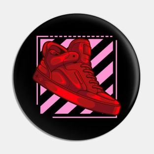 Don Ye Red Sneaker Pin