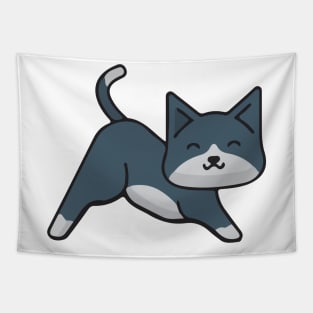 cute kitten - cat yoga position Tapestry