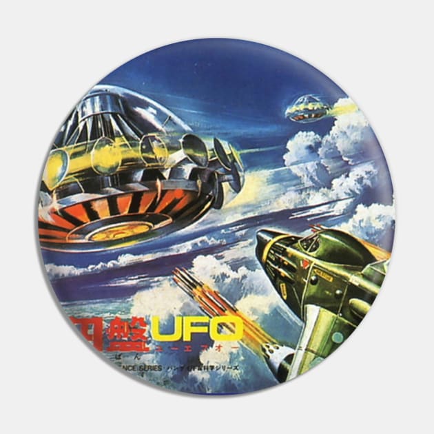 Vintage Japan Model Kit Box Art - U.F.O. Pin by Starbase79