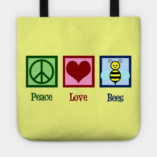 Peace Love Bees Tote