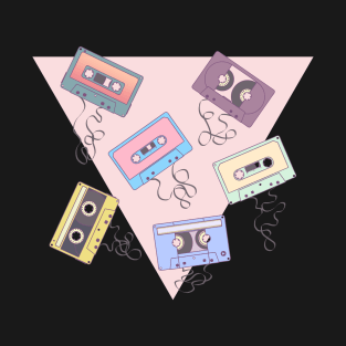 Cassette Pattern T-Shirt T-Shirt