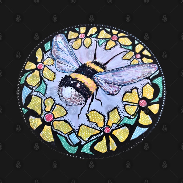 tattoo,bee,flowers by LowEndGraphics by LowEndGraphics