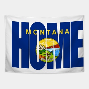 Montana Home - State Flag Tapestry