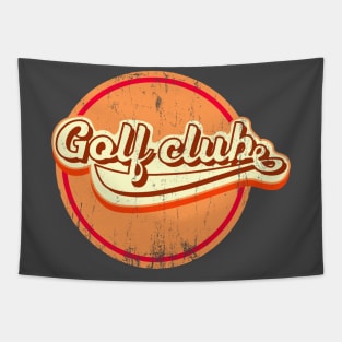 golf club retro Tapestry