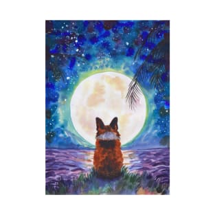 Corgi - full moon meditation T-Shirt