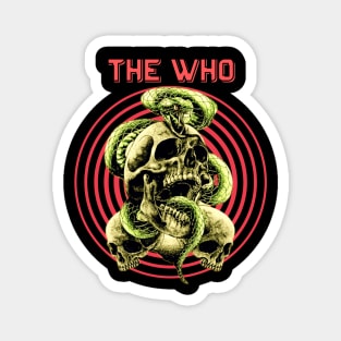 Skull & Serpent The Who Magnet