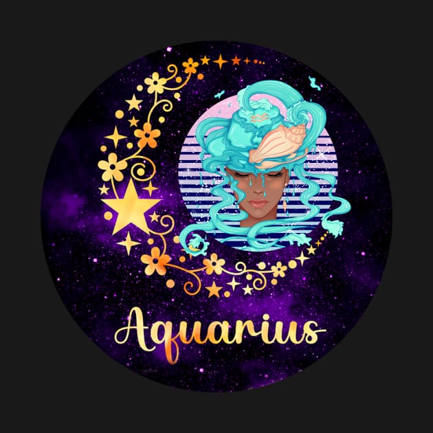 Aquarius Zodiac Sign by traceyart