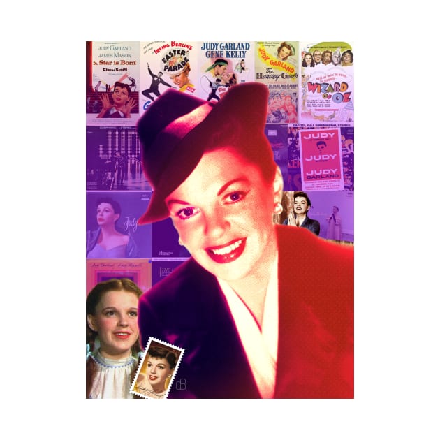 Judy Garland Collage Portrait by Dez53