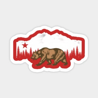 Snowboard - California Magnet