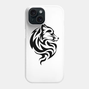 Wolf v2 Black Phone Case