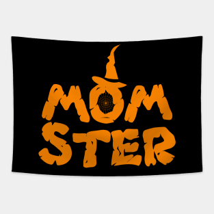 Momster Halloween Funny T-shirt Tapestry