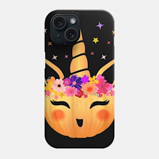 Cute Unicorn Pumpkin Halloween Phone Case