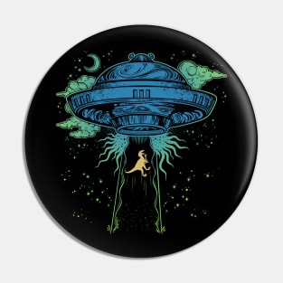 UFO Raptor Pin