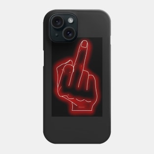 Red Neon Flipping Hand Phone Case