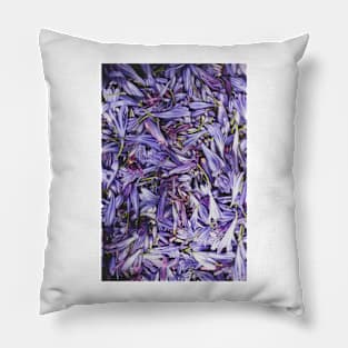 Moody Purple Flowers Pillow