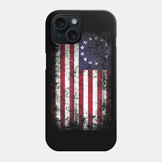 4th of July Patriotic Betsy Ross battle flag 13 colonies Phone Case by Haley Tokey