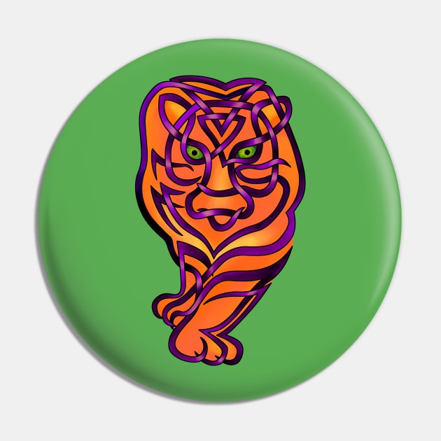 Twisted Tiger Pin by KnotYourWorld4