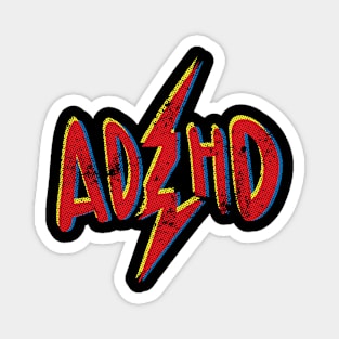 ADHD Glitch Design Magnet