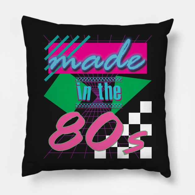 Made in the 80s Pillow by doodledude